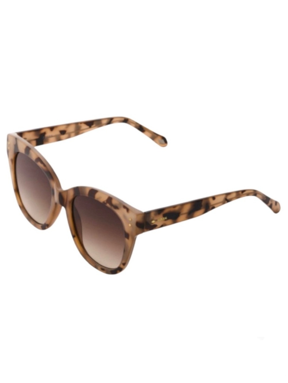 Fossil 54mm Round Tortoise Shell Design Sunglasses (NWOT) (Size: OSFM)